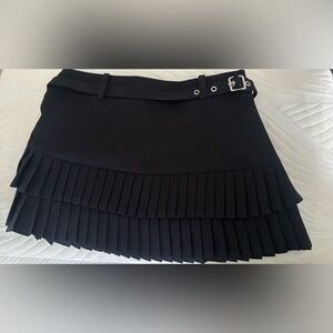 Bershka Black Mini Skirt with Belt